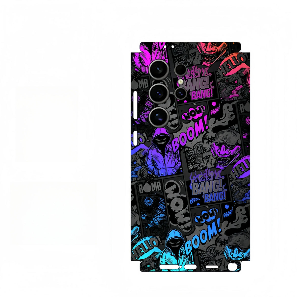 Colorful Decal Skin for Samsung Galaxy S24 S26 S25 Ultra Plus S25 Note20 Back Screen Protector Cover Wrap Stones Sticker