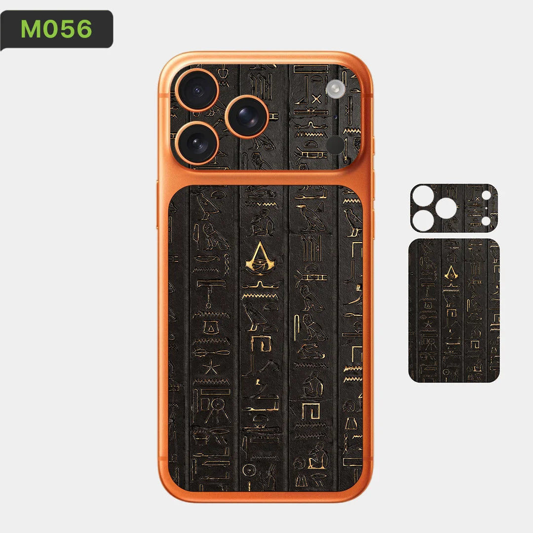 BC05 for Apple iPhone 17 Pro Max /17 Pro/Air Camera with Battery Skin Wrap 3D Colorful Rear Protective Sticker Film