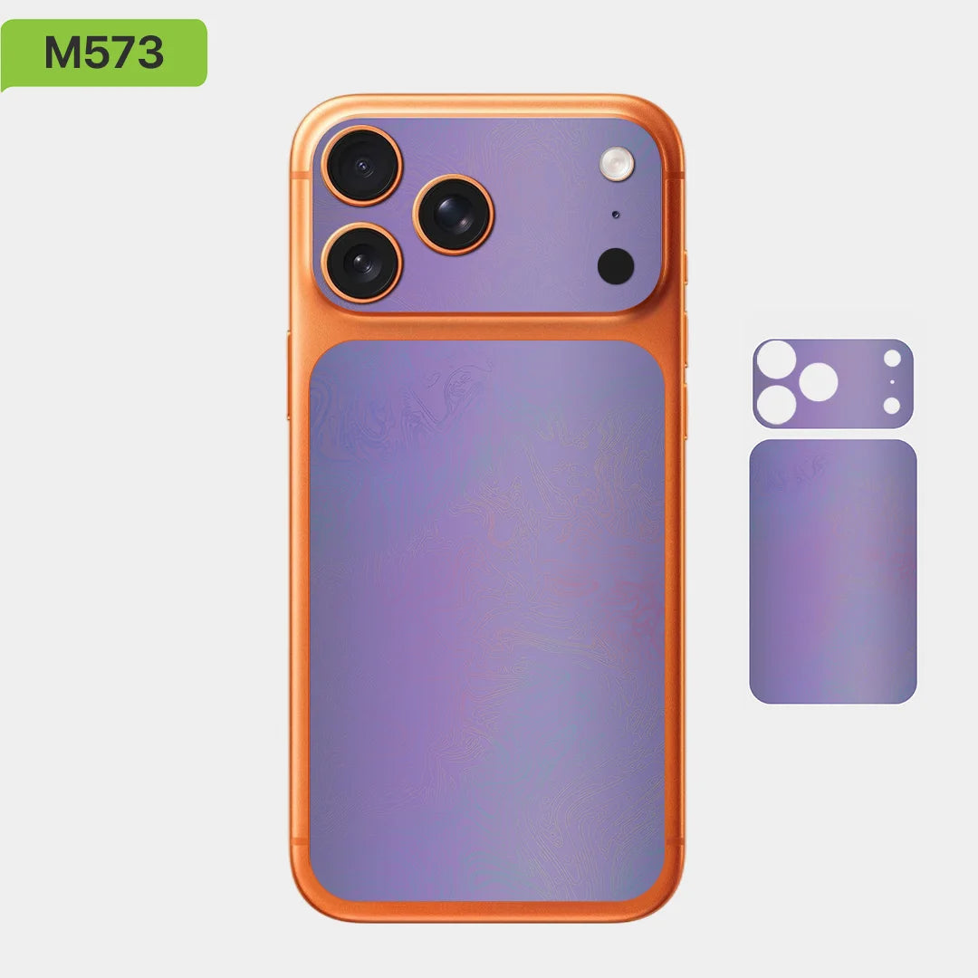 For Apple iPhone 17 Pro 17 Pro Max Full Back Cover Decal Wrap Skin Colorful Rear Protective Sticker Film