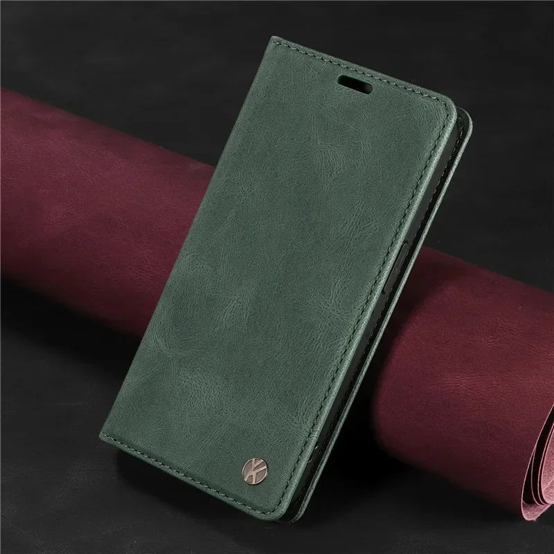 YIKATU Wallet Leather Phone Case For Samsung Galaxy S25 S20 S21 FE S22 S23 S24 Ultra S10E S8 S9 Plus Holder Flip Stand Cover Bag