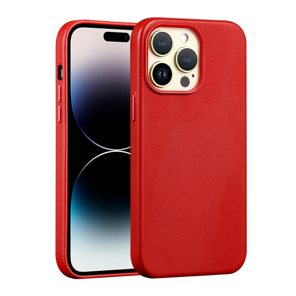 Clearance Sale for Magsafe Case Original Leather for iPhone 12 13 Pro Max 13 Mini Magnetic Wireless Charging Cover