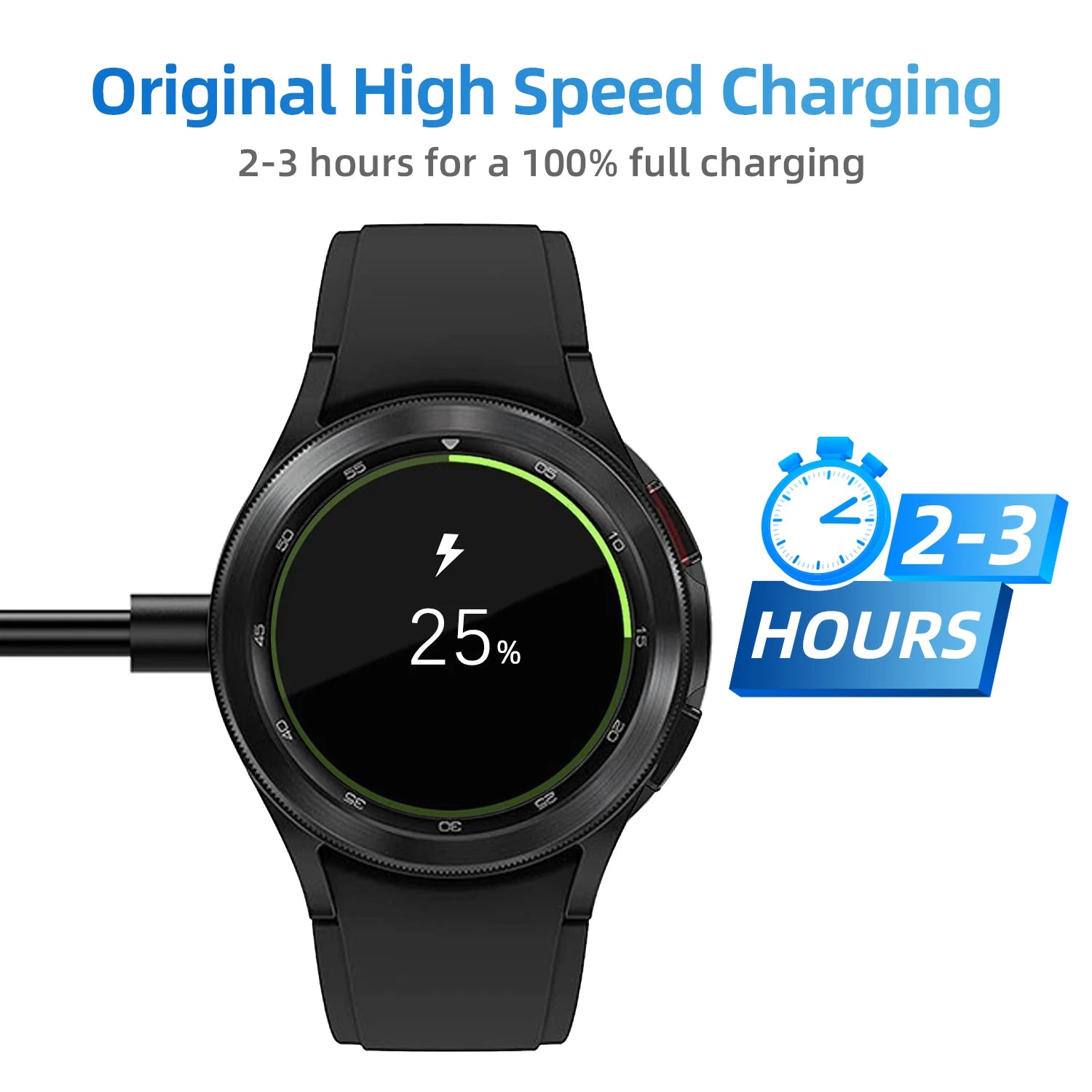 USB replacement charger for Samsung Galaxy Watch 8/7/Ultra/FE/6/6 Classic/5/5 Pro USB-C smartwatch charger charging cable