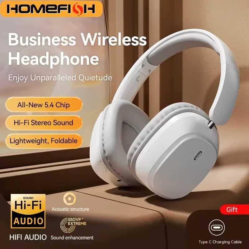 SY-T11 Wireless Headphones Bluetooth 5.3 Over Ear Headset With Mic Bass/Pop Mode Hi-Res HiFi Wired Headphones 90H APP For XiaoMi