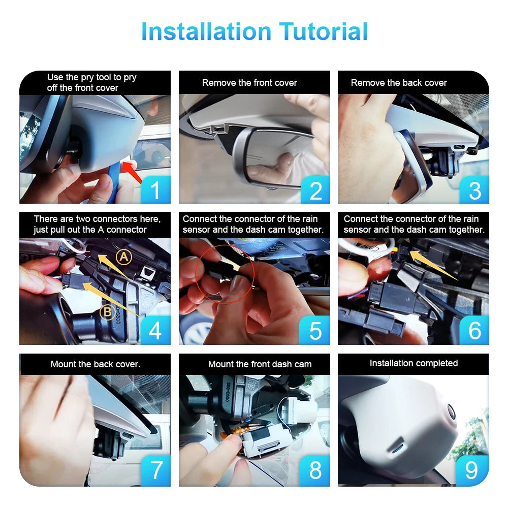 Dash Camera for Skoda Octavia 3 2013-2018/Kodiaq 2018-2023/SuperB III 2015-2019, ARB 4K OEM Style Car DVR For Skoda, APP Control