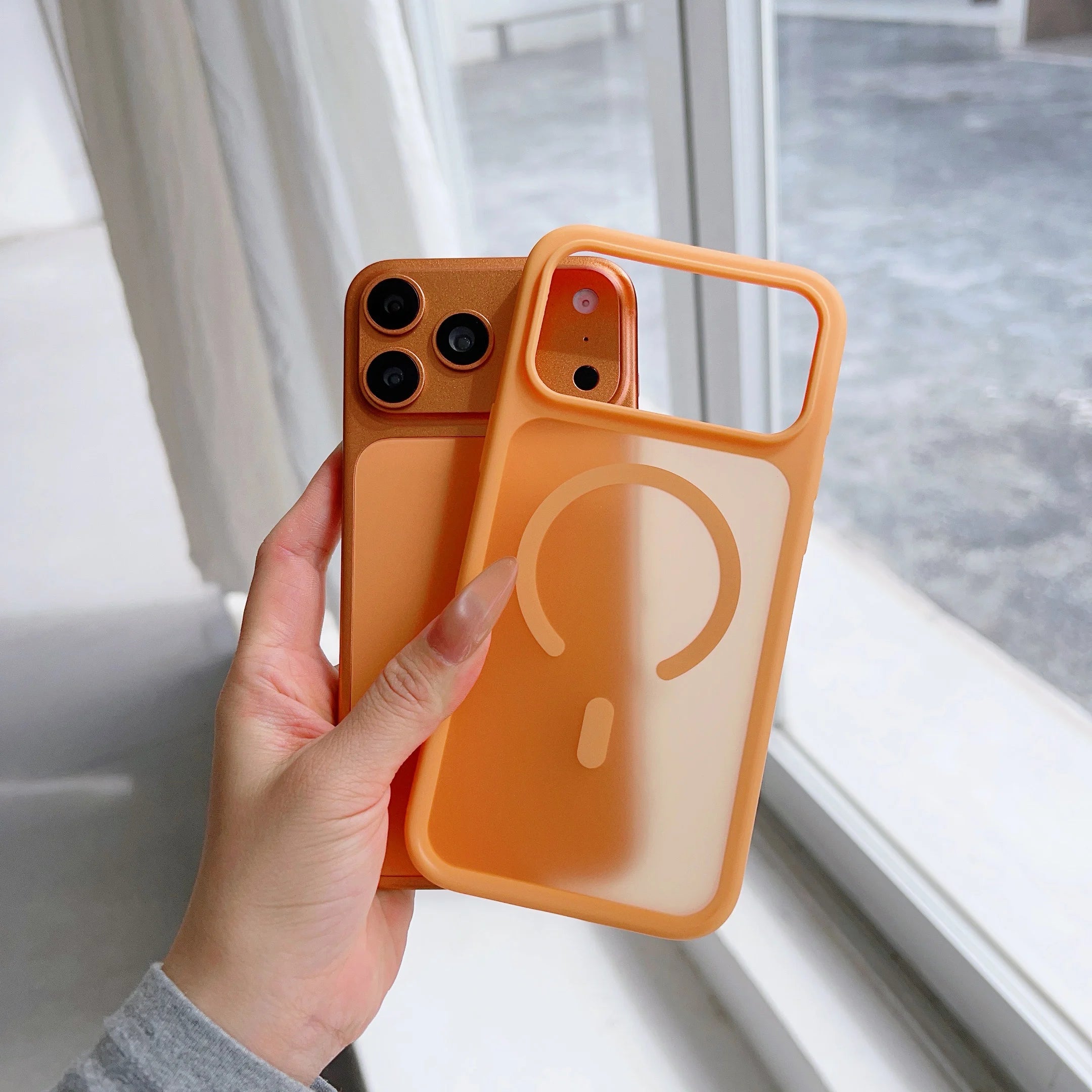 Magnetic Matte Original Translucent Case For iPhone 17 Pro Max Air 16 15 14 Plus 13 12 For Magsafe Wireless Charge Protect Cover