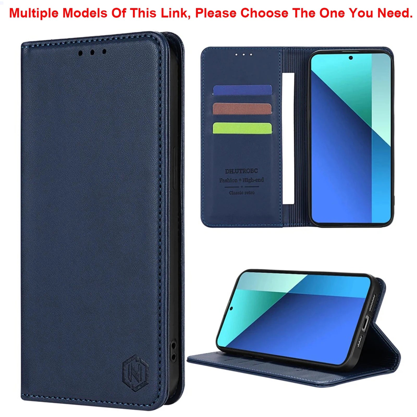 Wallet Skin Magnetic Slot Flip Leather Phone Case For Samsung Galaxy S25 Ultra S24 FE S23 S22 S21 S20 S10 Plus A16 A35 A55