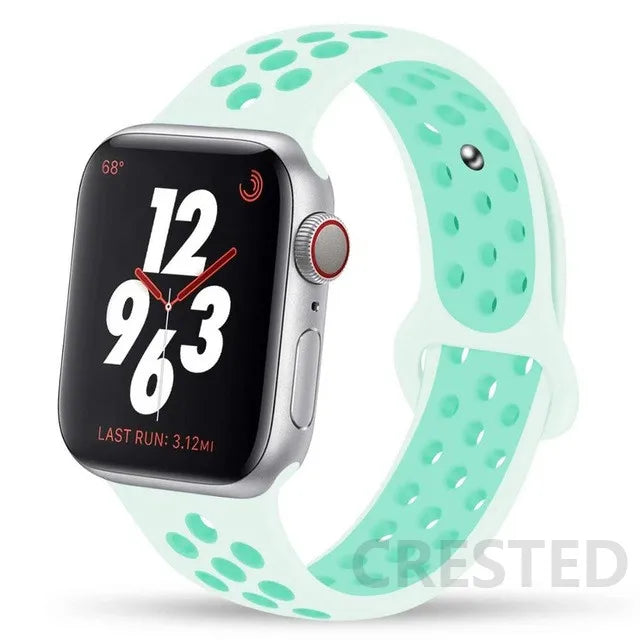 Sport Strap For Apple Watch band 44mm 40mm 49mm 45mm 41mm 42mm Breathable bracelet correa iWatch Series Ultra 4 12 11 10 9 8 SE