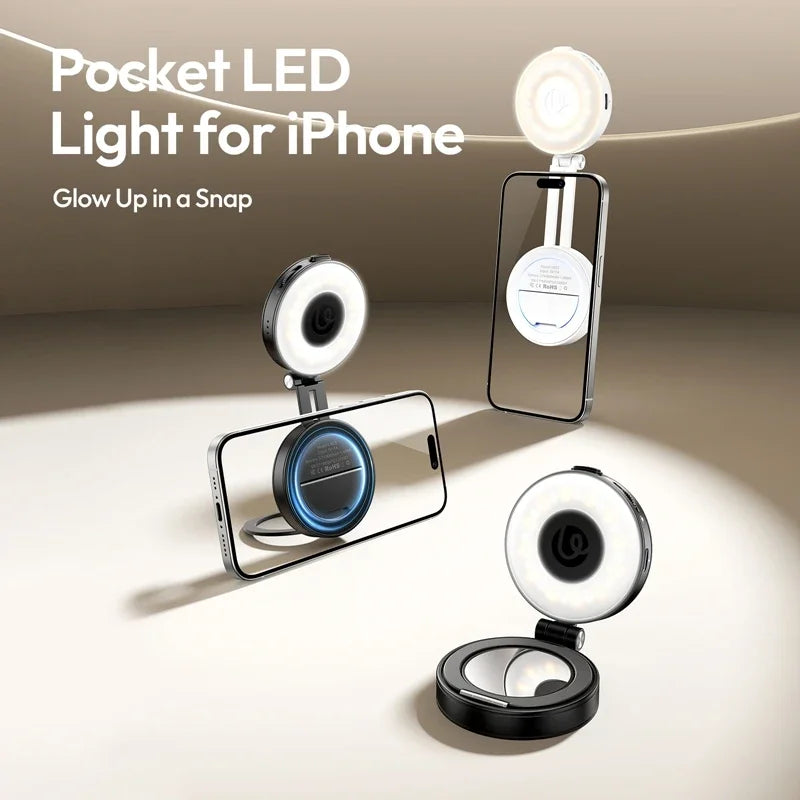 Original Ulanzi LM23 Light 3-Level Brightness Magnetic Soft LED Light Portable Pocket Vlogging Live Streaming Content Creation