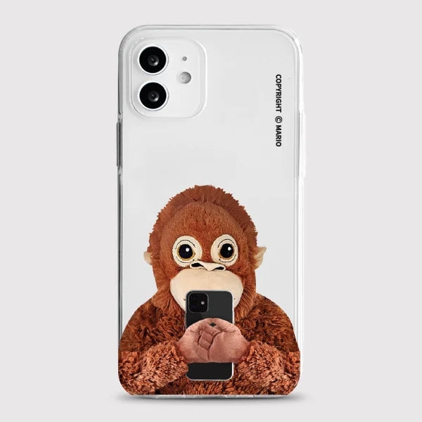 Korean Ins Cute Monkey Phone Case For Samsung S26 S25 S24 S23 S22 S21 S20 FE Note20 Note10 Plus Ultra Lite Edge 5G Clear Soft