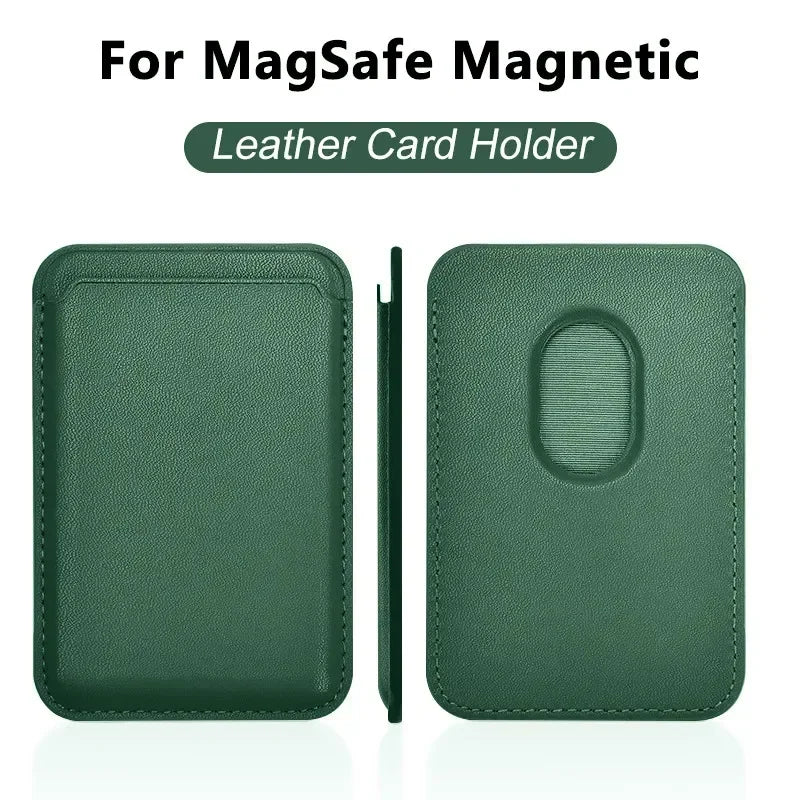 For Magsafe Accessories Magnetic Wallet Holder Leather Case For iPhone 13 12 14 15 16 17 Pro Max Card Holder Phone Purse Cover