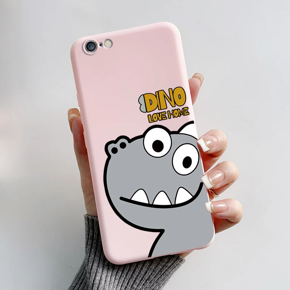 Stylish Painted Cover For iPhone 6 6S Plus Case iPhone6 6S Plus Cover Silicone Soft Phone Back Case For Apple iPhone 6 6S Coque