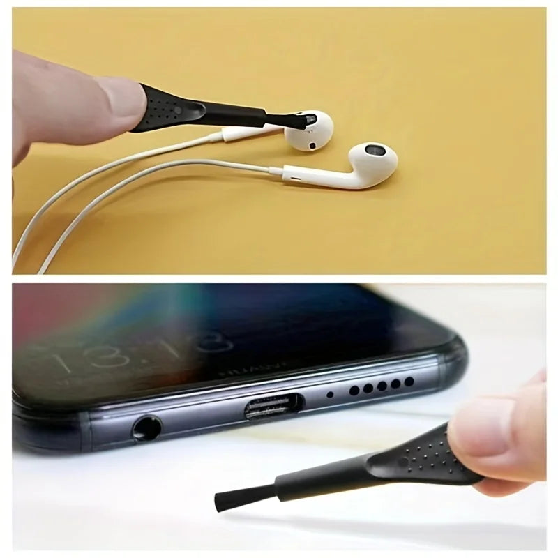 14pcs Mobile Phone Charging Port Dust Plug Removal Cleaner Kit For IPhone  Samsung Universal Phone Dustproof Cleaning Brush