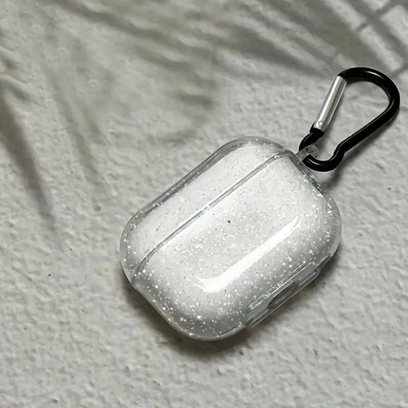 Glitter Transparent Case For AirPods 4/3 TPU Silicone Wireless Earphone Protective CaseFor Airpods pro2/pro Protective Cover
