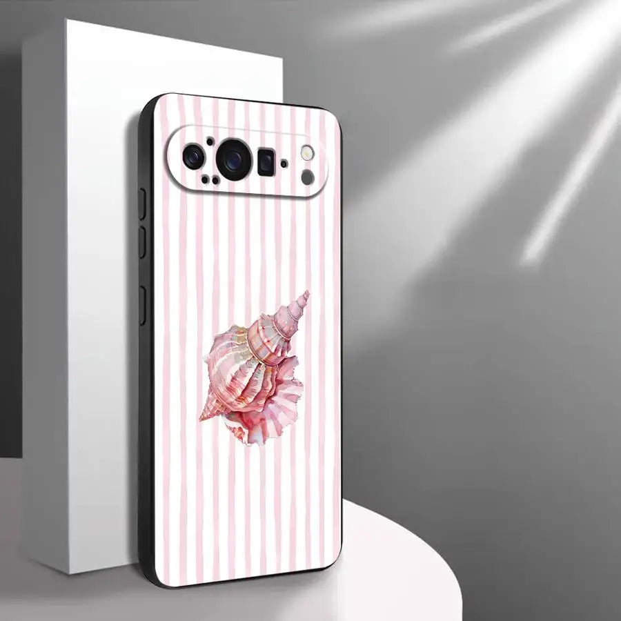 Ocean Striped Case for Google Pixel 10A 6a 7a 6 7 8 Pro 10 9 Pro XL 9a 8a Funda Phone Cover