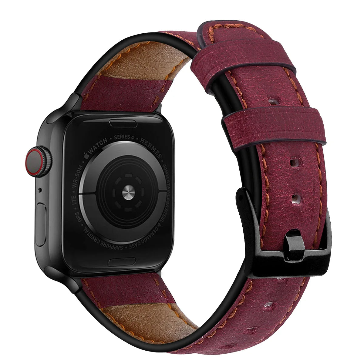 Leather Strap For Apple Watch Band 44mm 40mm 45mm 41mm 42mm 38mm 46mm 49mm bracelet Correa iWatch Series 10 9 8 Ultra 2 se 7 6 5