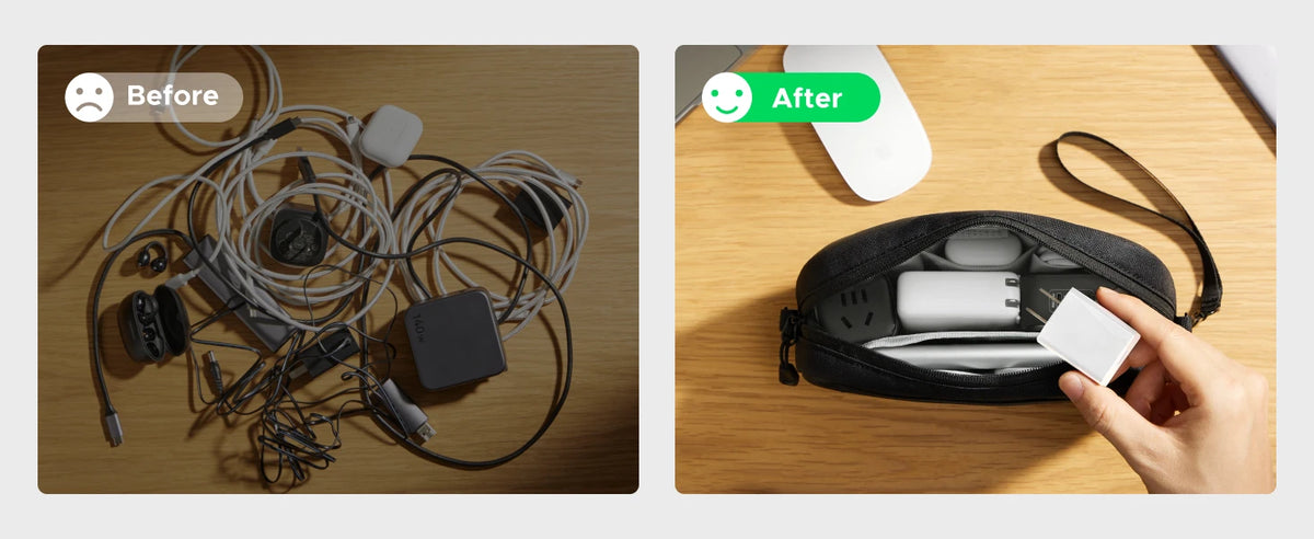 UGREEN Storage Bag Case Organizer Bag S/M Size for Laptop Power Adapter HUB Earphone Cable Charger PC Digital Laptop Accessories