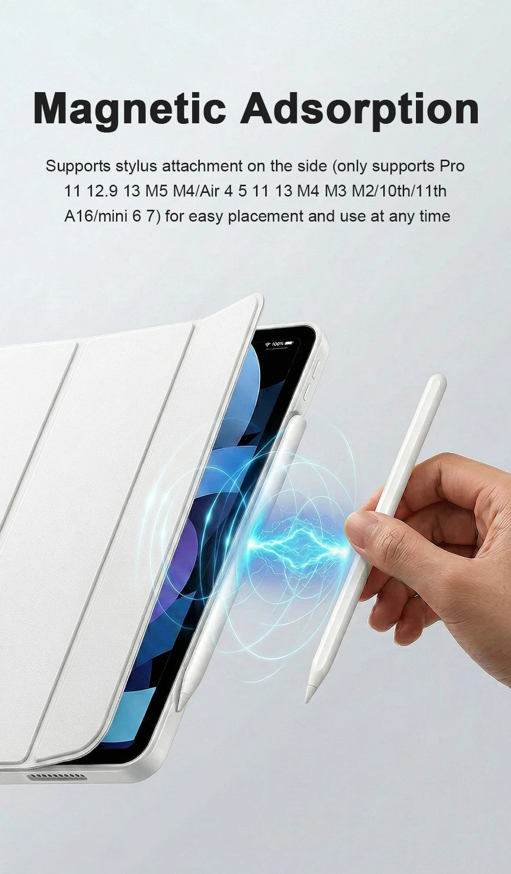 Case For iPad 11th A16 Air 11 M4 2026 M3 M2 5 4 10 9 9th 10th Generation Pro 13 M5 12.9 Mini 7 6 A17 10.9 2025 Cover Accessories