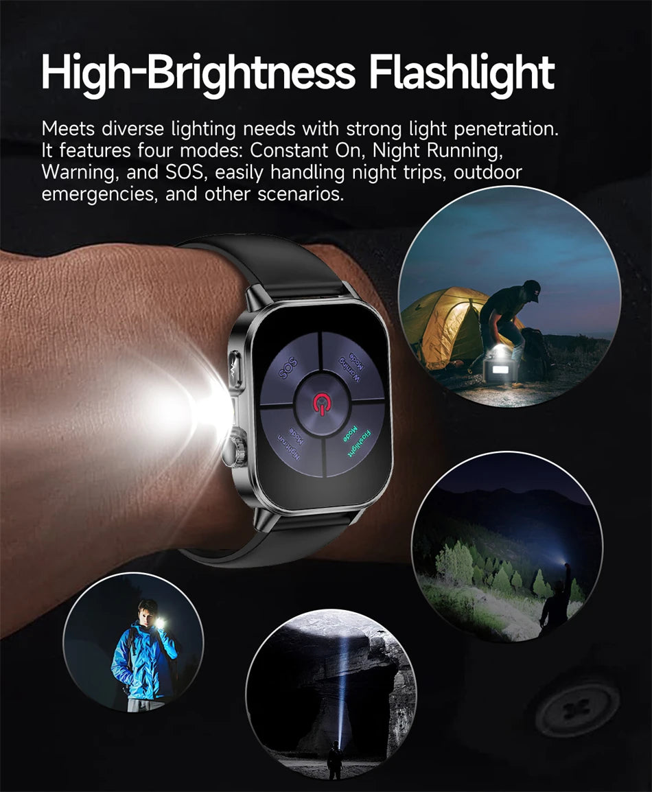 New Men Accurate Health Diagnosis ECG Smart Watch Blood Pressure Blood Oxygen Blood Fat Uric Acid Temp Bluetooth call Smartwatch