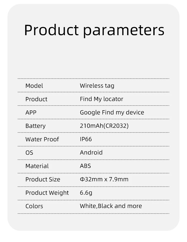 1-4Pcs Anti-Lost Tag Google Find My GPS Tracker Android Finder Compatible with Google Find Hub (Android Only) Key Wallet Finder