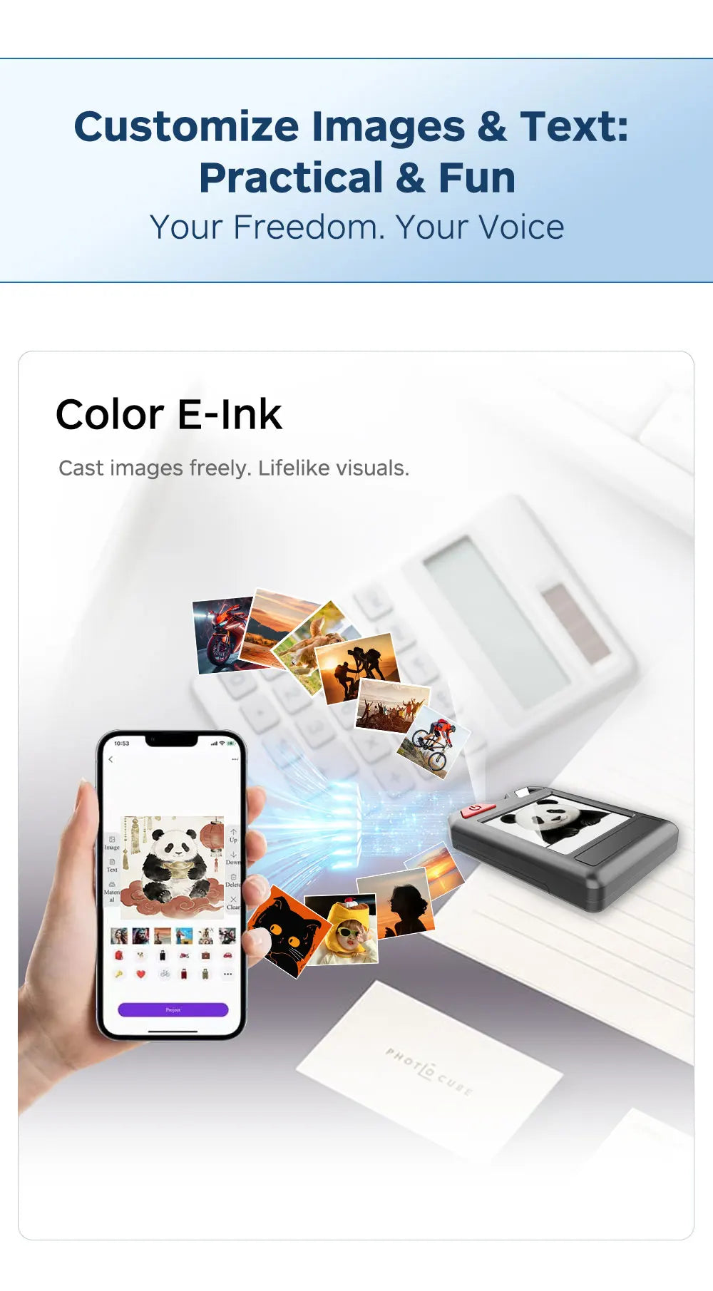 Original Color E-Ink Smart Keychain DIY Support Find My Find Hub Display Anti-Lost Locator Tracker