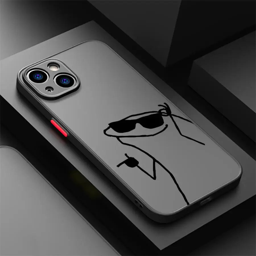 Cartoon Matchman Shell Phone Case For Samsung Galaxy S23 S24 S25 S26 Ultra S22 S21 S20 Plus FE A15 A16 A34 A35 A54 A55 A56 Cover