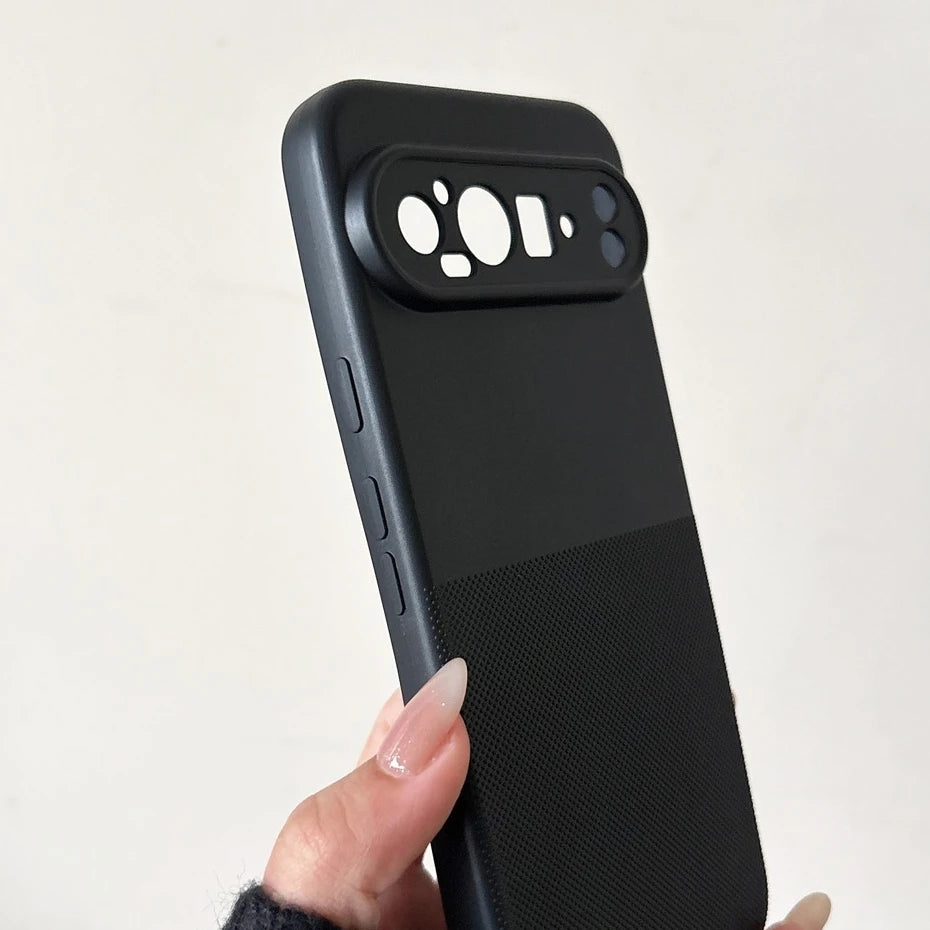 Geometric Dot Matrix Slim Matte TPU Case for Google Pixel 10A 9A 8A 7A 6A 6 7 8 9 10 Pro XL Soft Shockproof Wave Point Cover