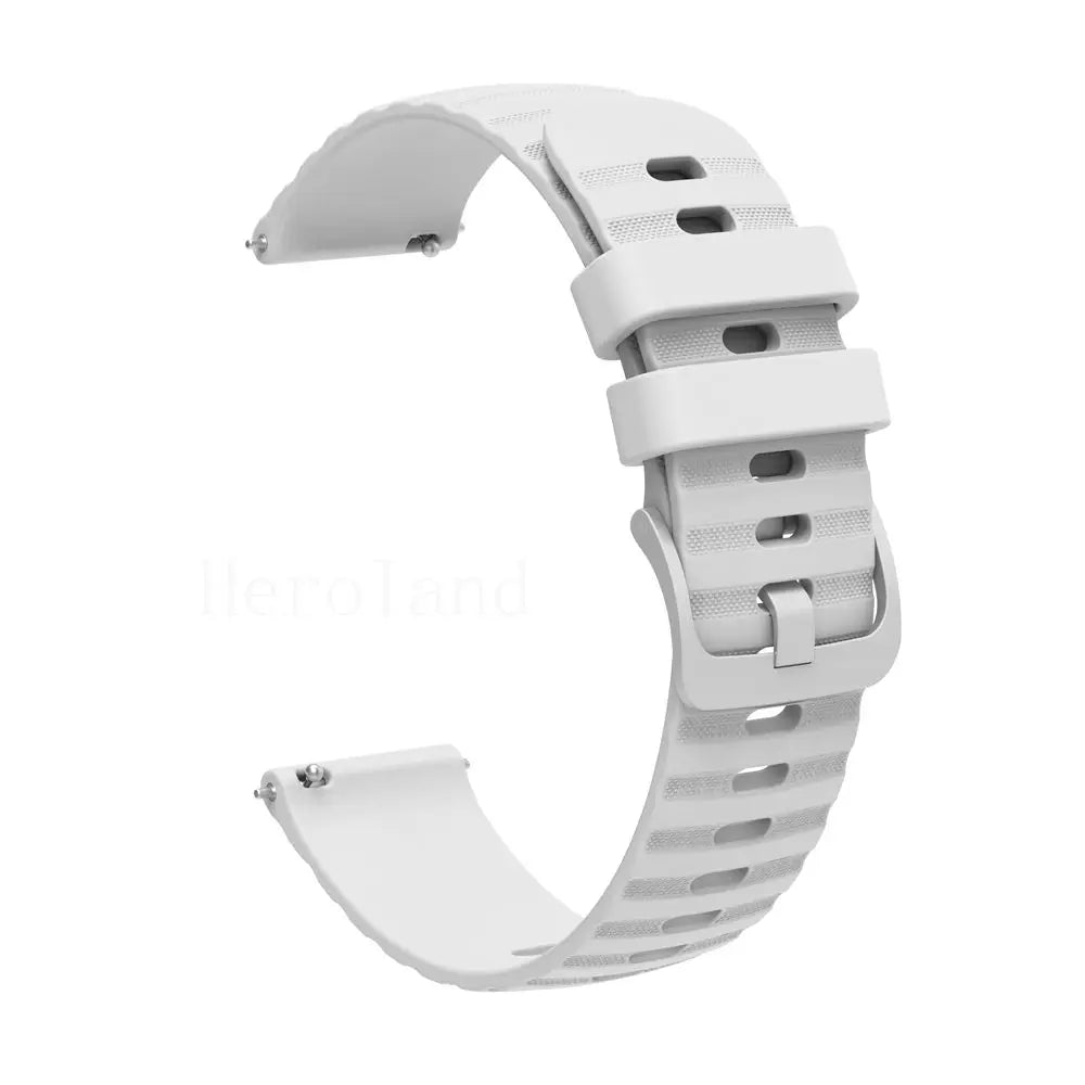 Premium Silicone Watchband WatchStrap Silicone Bracelet Quick Release Rubber Strap WristBand 18mm 20mm 22mm Width Replacement