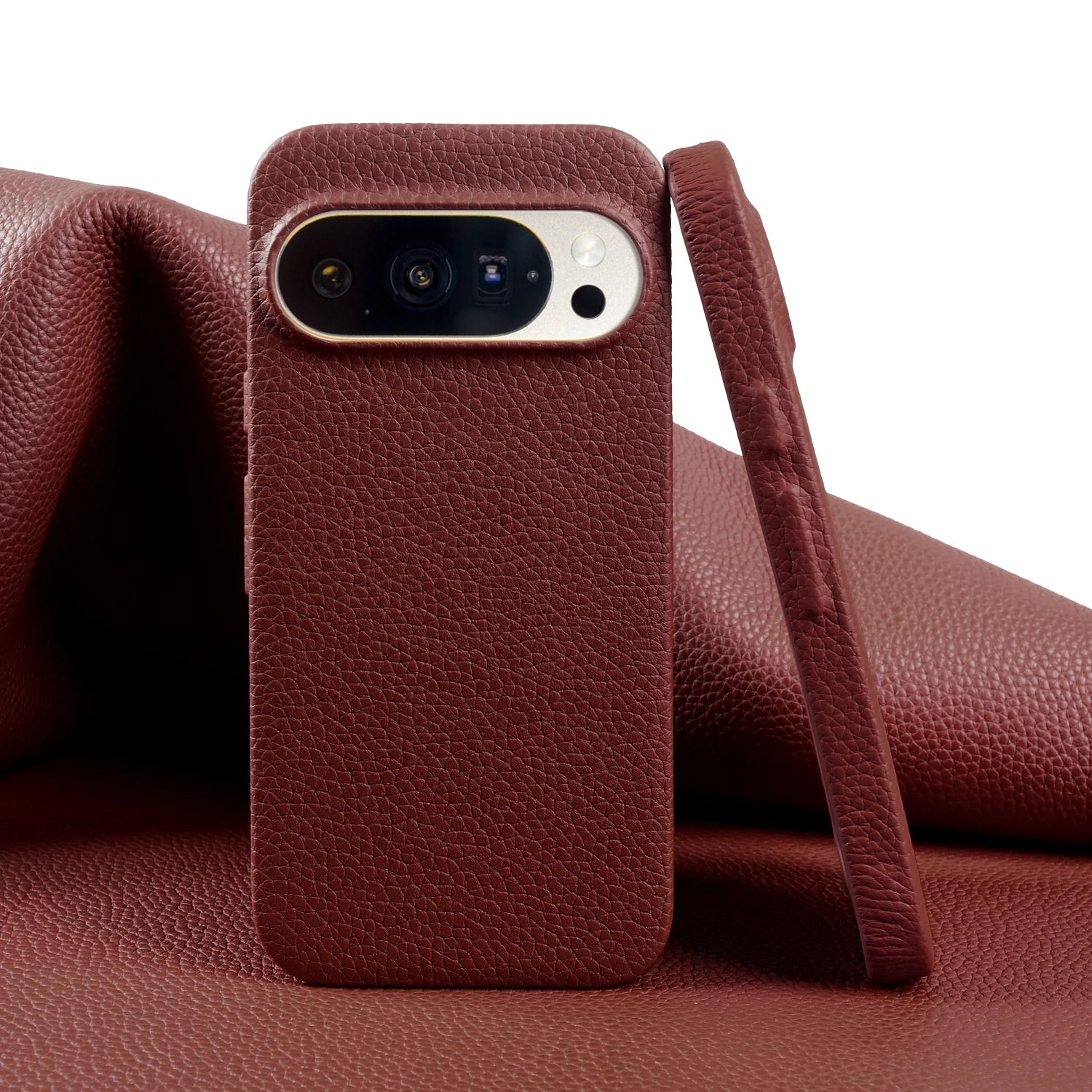 Premium Lychee Pattern Genuine Leather Case For Google Pixel 10 Pro XL Pixel10 9A 8A Pixel 7 8 9 Pro XL Back Cover Phone Case