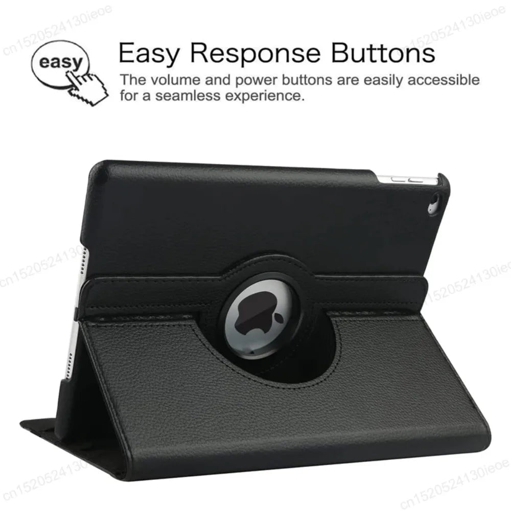 360 Rotation Leather For Ipad A16 2025 Case 11 M4 Air 11 M2 5 4 3 2 10.9 Funda 10 9 9th 10th 8th Generation Mini 6 7 8.3 10.2
