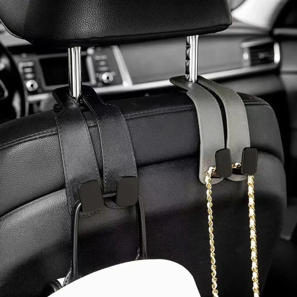 Car Headrest Hooks Hanger for Bags Seat Back Organizer Holder Clips Auto Fastener Hooks Car St