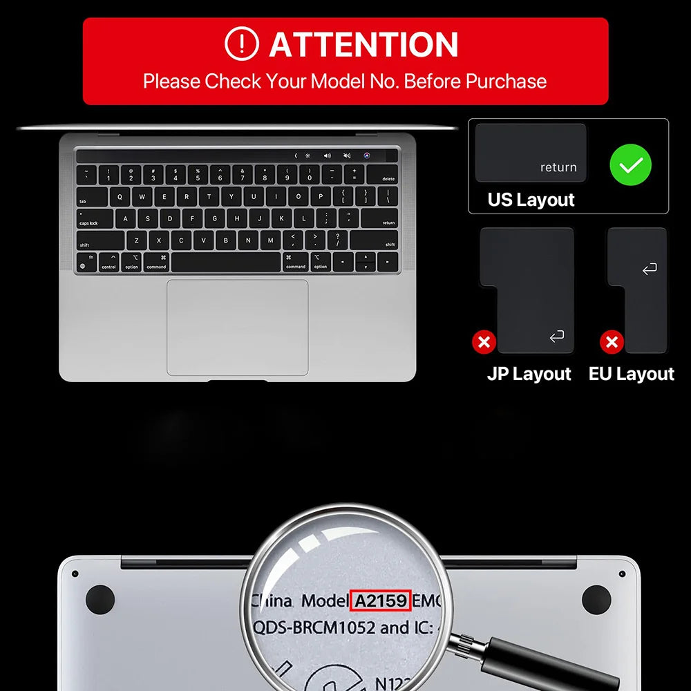 Screen Protector Laptop Case For MacBook Air 13.6 M5 M4 Chip A3449 A3240 A2681 A3113 M3 Pro 13 A2338 Air 13 A2337 Keyboard Cover