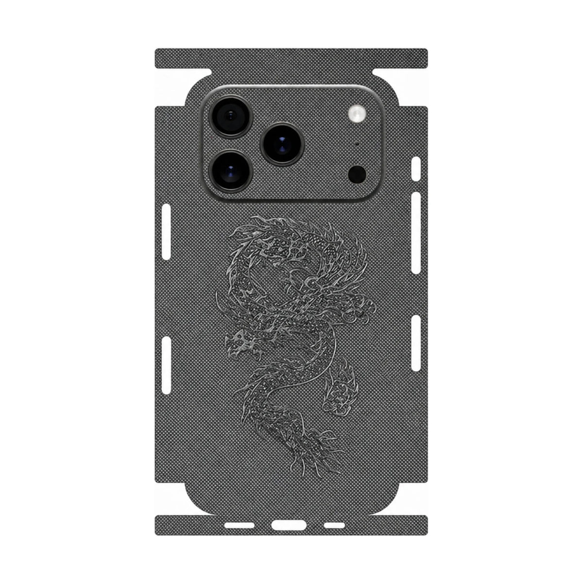 Faux Leather Full Wrap Skin for iPhone 17 16 15 14 13 Pro Max Full Coverage Back Film Anti Scratch Protective Sticker