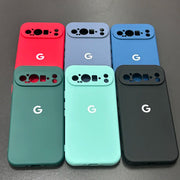 For Google Pixel 10 9 9a 8 8Pro 8a 7 7Pro 7a Case Liquid Silicone Cover for Pixel 9ProXL 6 6Pro 6a 5 5a Shockproof Plain Cover