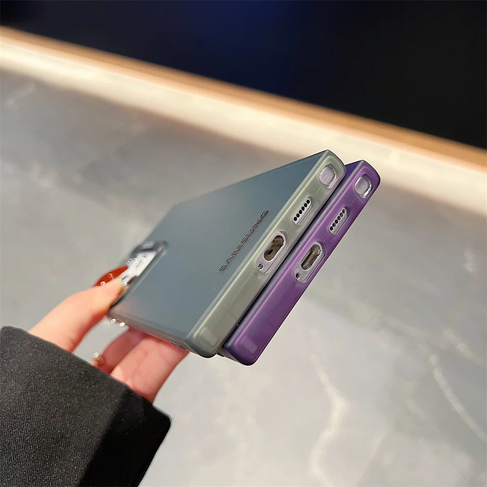 Matte Laser Case Samsung Galaxy S26 S25 S24 Ultra S23 S22 S21 Plus S20 FE Note 20 A54 A34 A14 A73 A53 A52 A71 Shockproof Cover
