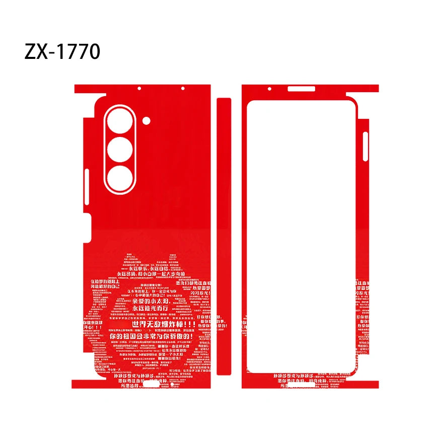 Skin Wrap For Galaxy Z Fold 6 Back Film Samsung Z Fold 7 Protective Decal Fold 4 Fold 3 Sticker Back Screen Protector