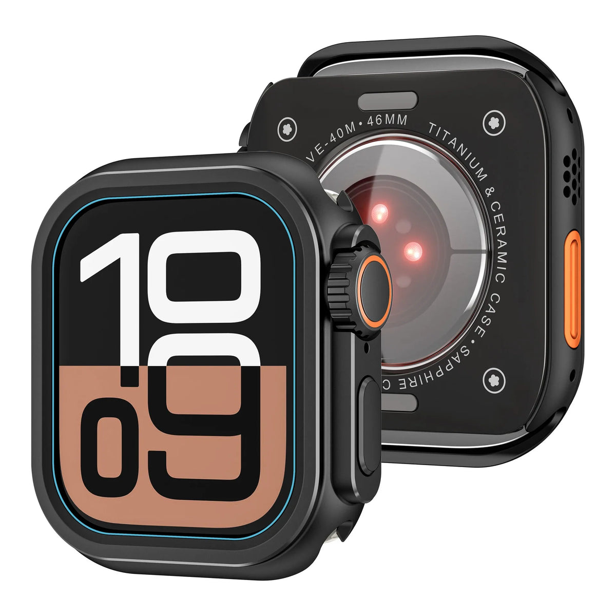 Metal Bumper Case For Apple Watch 46mm 45mm 44mm Protector Frame Cover For iWatch Series 10 9 8 7 6 5 SE Change To Ultra 2 49mm