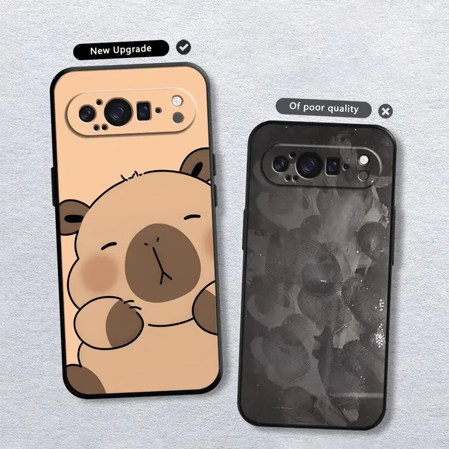 Funda Phone Cover Case for Google Pixel 10A 6a 9a 8a 10 9 Pro XL 7a 6 7 8 Pro Cute Cartoon Capybara