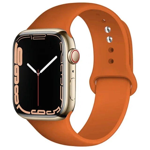 Silicone Sport Strap For Apple Watch Series11 10 9 8 7 6 5 SE Ultra3 Bracelet For Apple Watch 44mm 45mm 49mm 46mm 38/40/41/42 mm