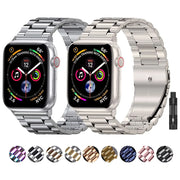 Metal Strap For Apple Watch Ultra 2 49mm 45mm 41mm 44mm 40mm Stainless Steel Wristband For iWatch Series 9 8 7 6 5 4 3 SE Band