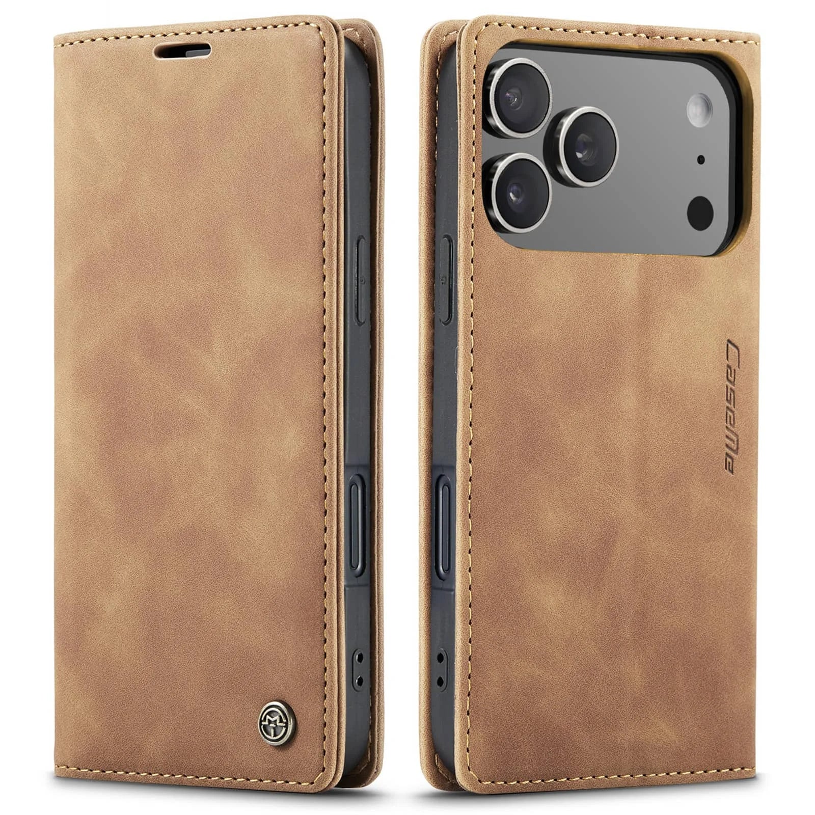 Flip Wallet Case for iPhone 17 Pro Max 17 iPhone Air 17 Pro, Leather Magnetic Folio Cover with Card Holder, Kickstand - TPU Case