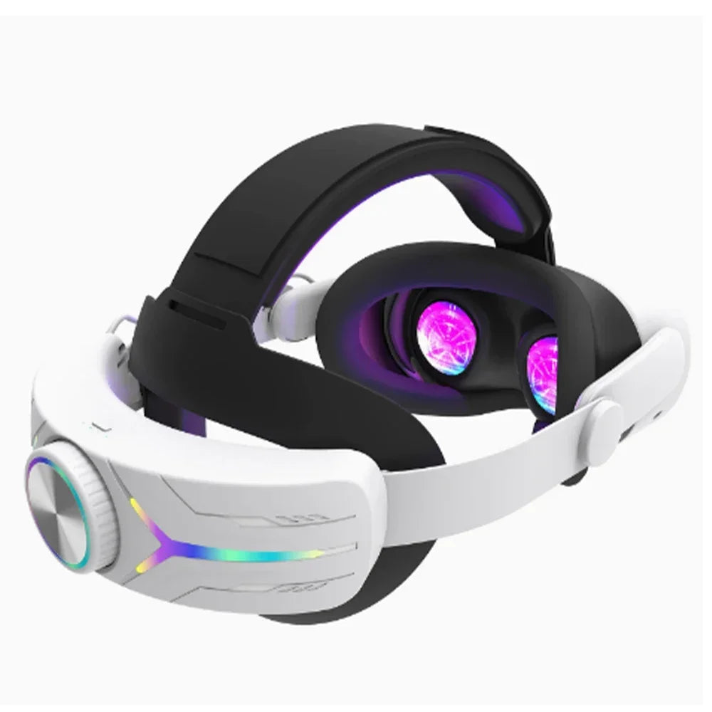 RGB Head Strap 12000mAh Battery Head Strap Compatible for Meta Quest 3/3s, Head Strap Battery VR Accessory for Meta Quest 3
