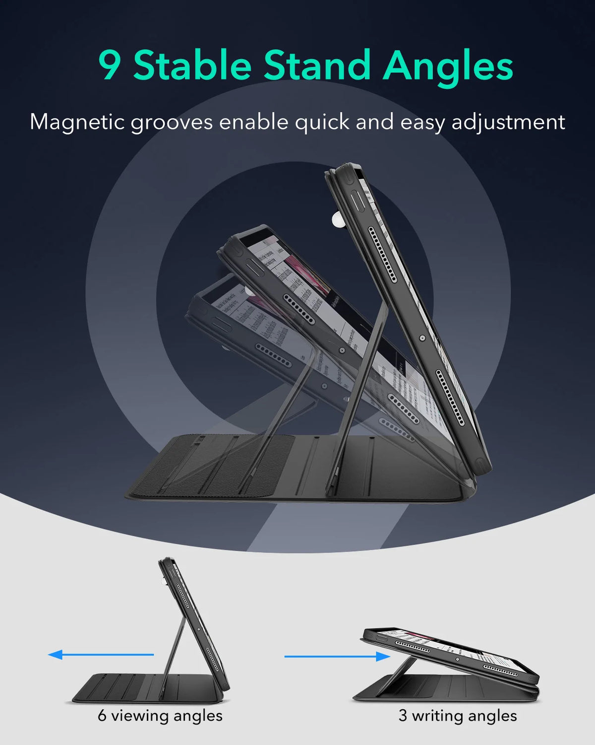 ESR for iPad Pro 13 Inch Case (M5/M4) Rotating Case with Removable Magnetic Cover Shift Series for iPad Pro 13 2024/2025