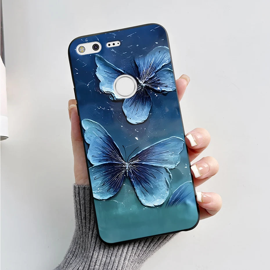 For Google Pixel XL Phone Case Cute Cartoon Soft Silicone Protect Cover Coque For Google Pixel 1 XL Pixel1 1XL Bumper Case Funda