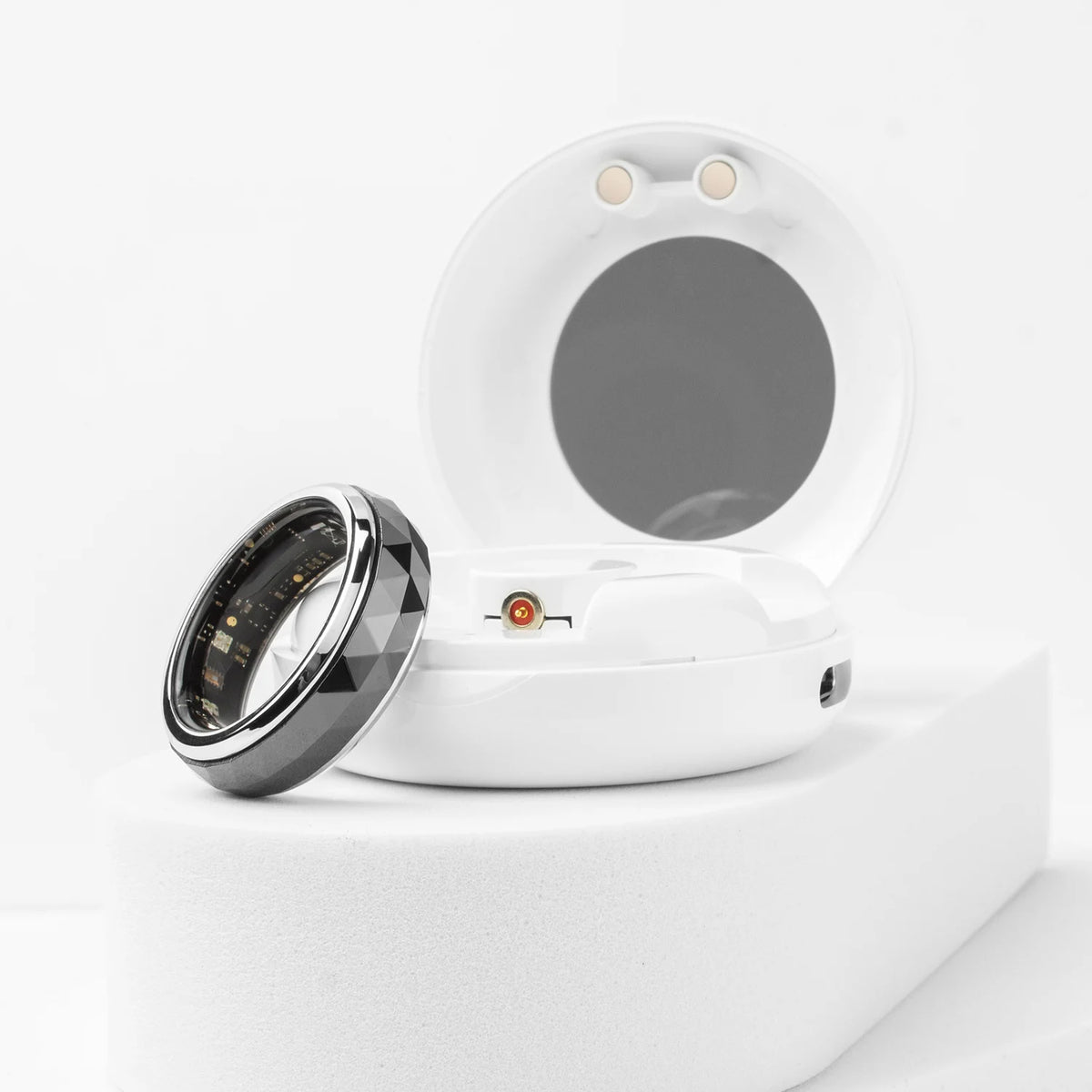 2024 COLMI R11 Smart Ring, Fidget Spinner Anxiety Relieve Ring with Charging Case for Men, Health Sleep Monitor, 5ATM Waterproof