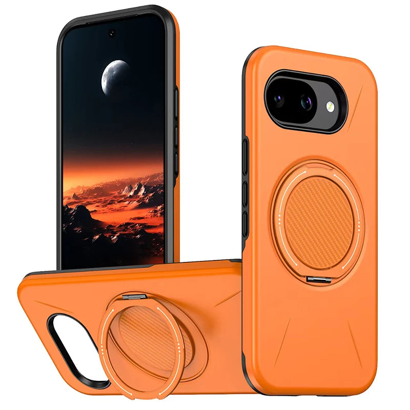 High Quality Solid Color Frosted Invisible Bracket For Magsafe Magnetic Phone Case For Google Pixel 10 9 Pro XL 10A Back Cover
