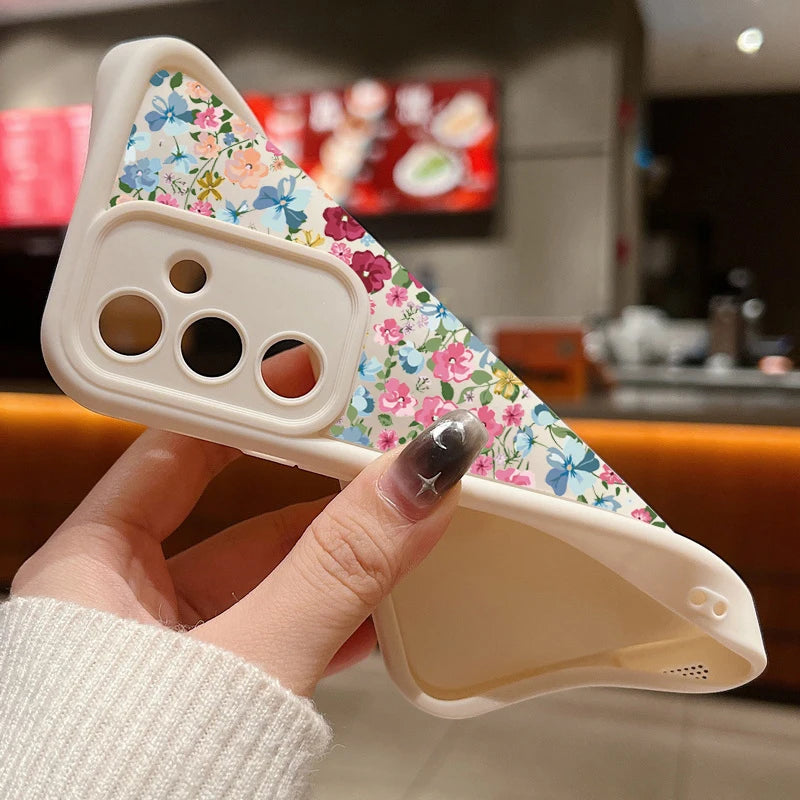 Small Flowers Soft Phone Case For Samsung Galaxy S25 Edge S26 S24 S23 S22 Ultra S24 S25 FE A57 A37 A17 A56 A15 A53 A54 A55 Cover