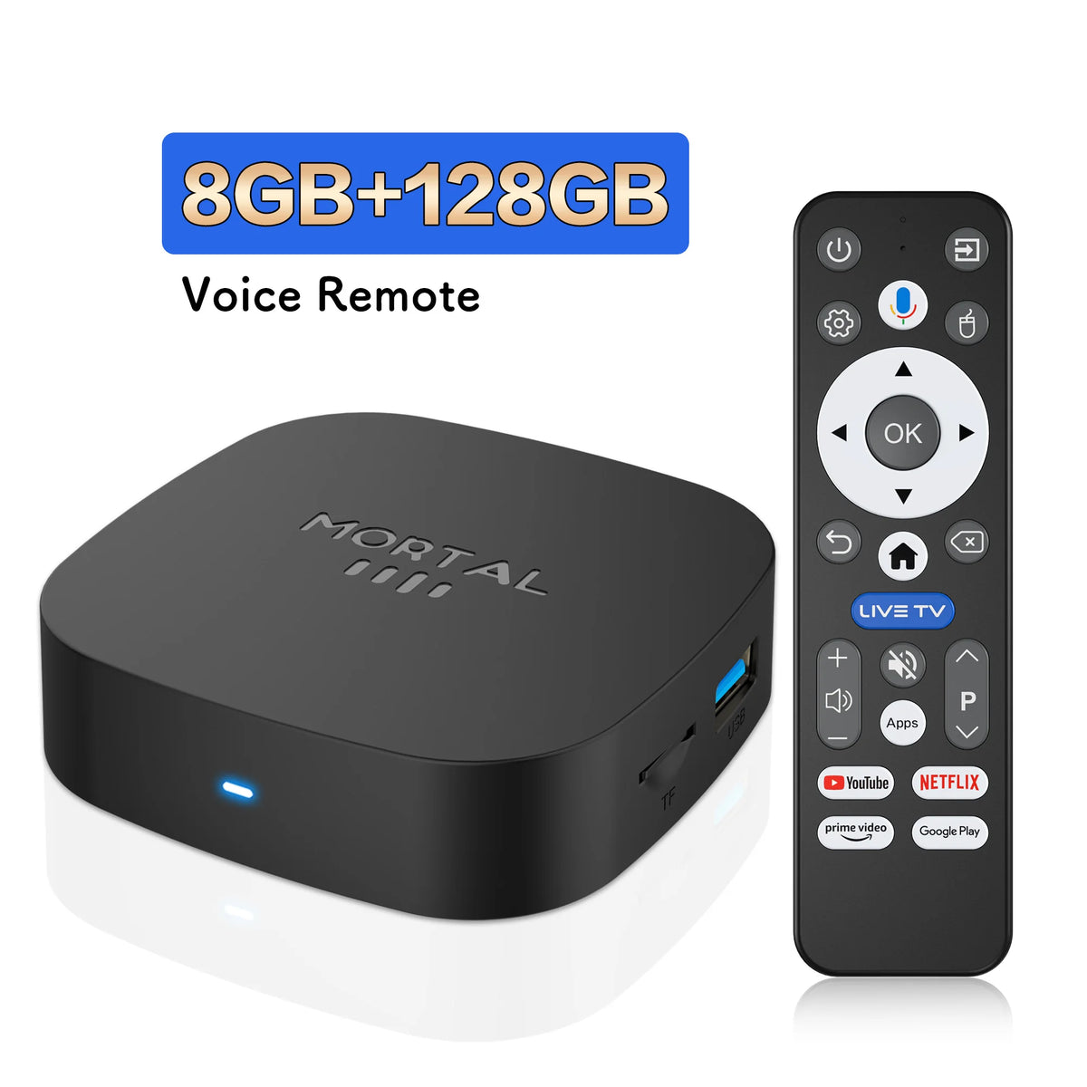 2026 New Android TV Box T1+ Rockchip RK3518 Android 16 8GB RAM 128GB ROM WiFi 6 BT 5.4 Dual UI 8K Ultra HD Smart Media Player