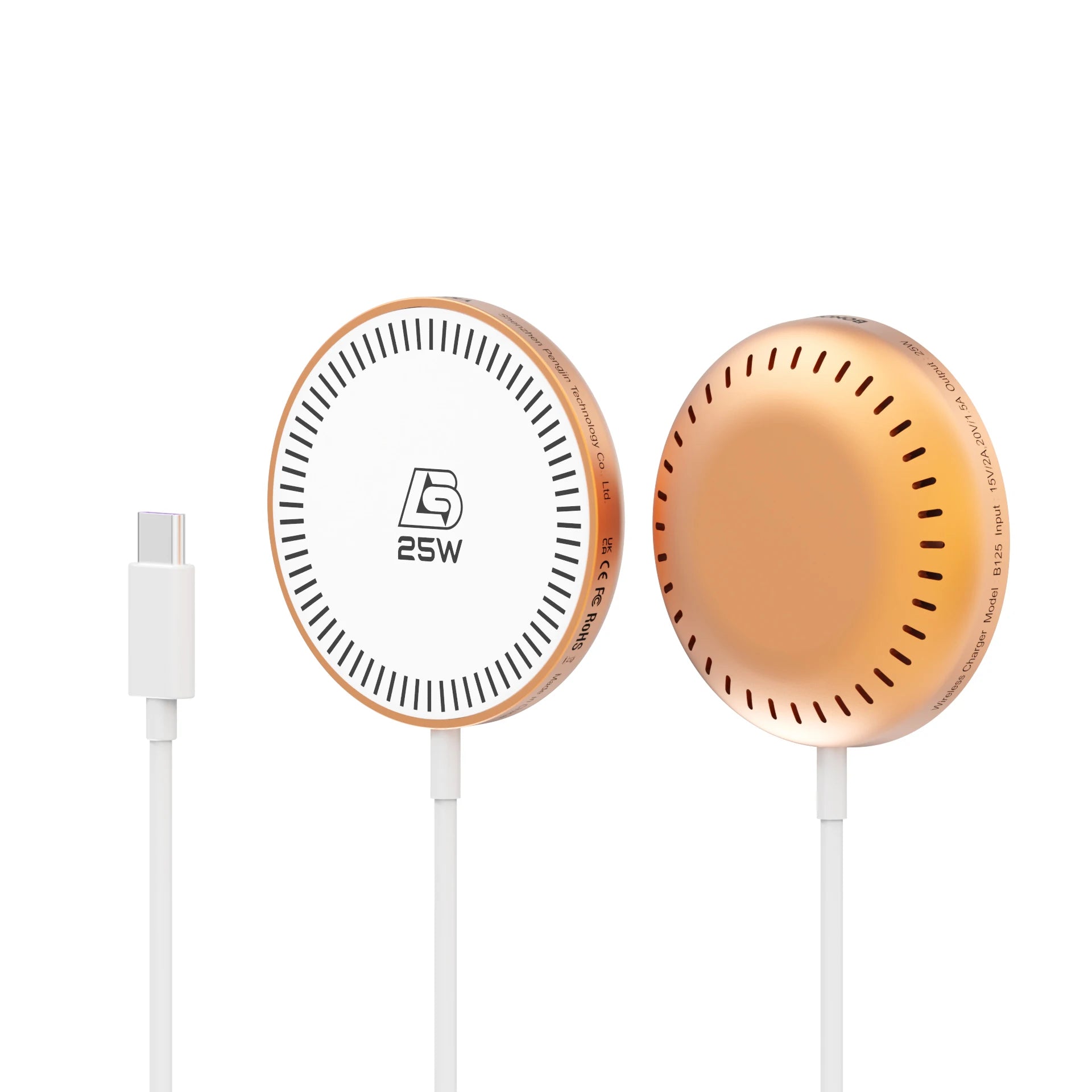 Bonola Magnetic Wirelesss Charger 25W for Samsung S26 Ultra Fast Wireless Charging Pad Type C Cable for Galaxy S25/S24/S23/S22