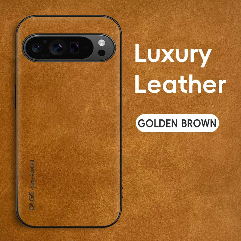 Luxury PU Leather Phone Case for Google Pixel 11 10 9 XL 110A 9A 8A 7A 0Pro 9Pro 8Pro 7Pro Shockproof Protection Soft Back Cover