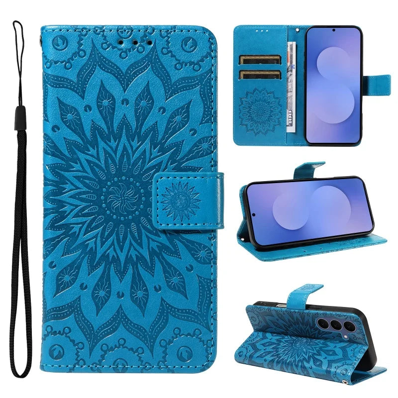 PU Leather Flip Case For Samsung Galaxy S8 S9 Plus S10 S20 FE S21 S22 S23 S24 S26 Ultra S25 Edge Wallet Stand Phone Cover Coque